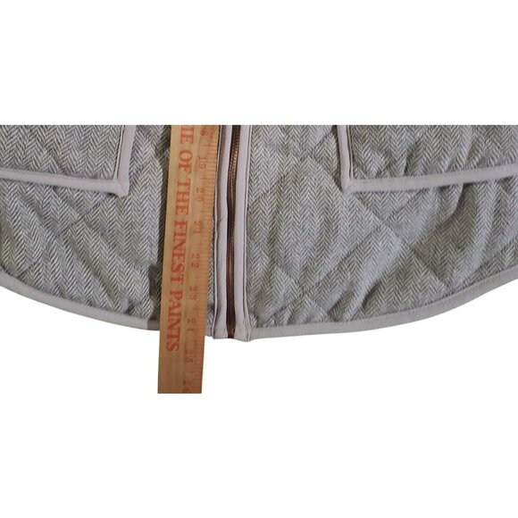 41 Hawthorn Quilted Vest Womens S Herringbone Gray Wool Blend Size S - Picture 6 of 7